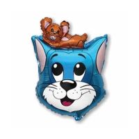 Tom és Jerry fólia léggömb, kék Flexmetal