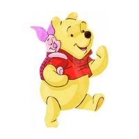 Micimackó és Malacka forma fólia léggömb