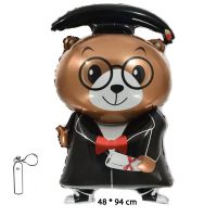 Lufi, fólia, ballagó medve, 94 x 48 cm