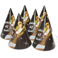 Party csúcsos BÚÉK kalap 6 db/cs