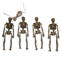 Akasztható csontváz dísz 4 db-os