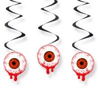 Függő dísz, véres szem