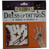 Halloween tetoválás, szögek