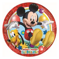 Party tányér, MICKEY MOUSE CLUBHOUSE, 8db/cs, 23cm