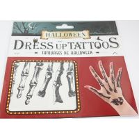 Halloween tetoválás, csontok