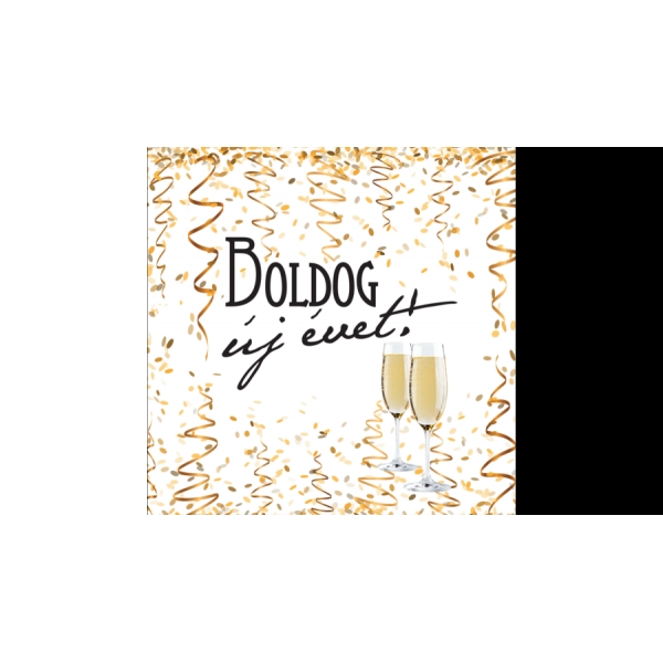 Boldog új évet szalvéta