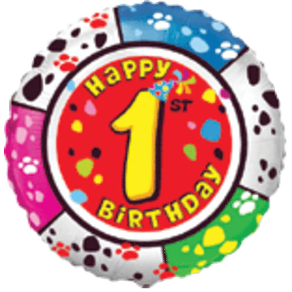 FÓLIA LUFI, 18/45 cm, GÖMB, HAPPY BIRTHDAY 1.