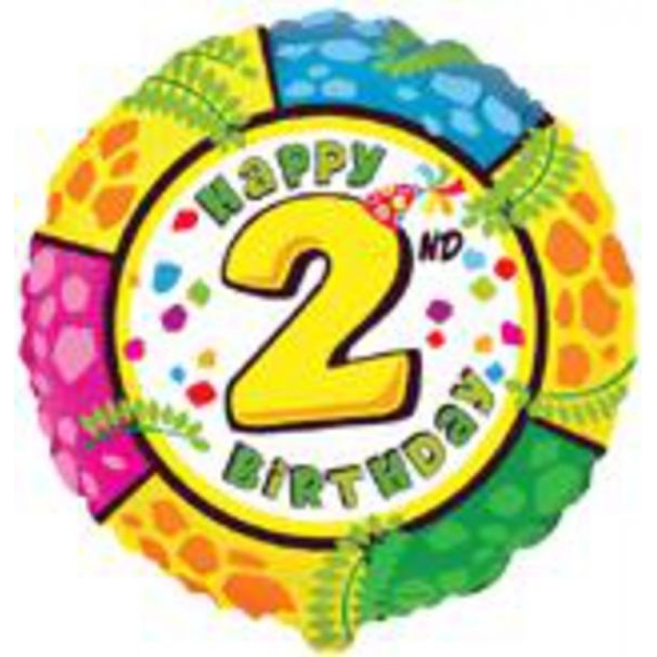 FÓLIA LUFI, 18/45 cm, GÖMB, HAPPY BIRTHDAY 2.