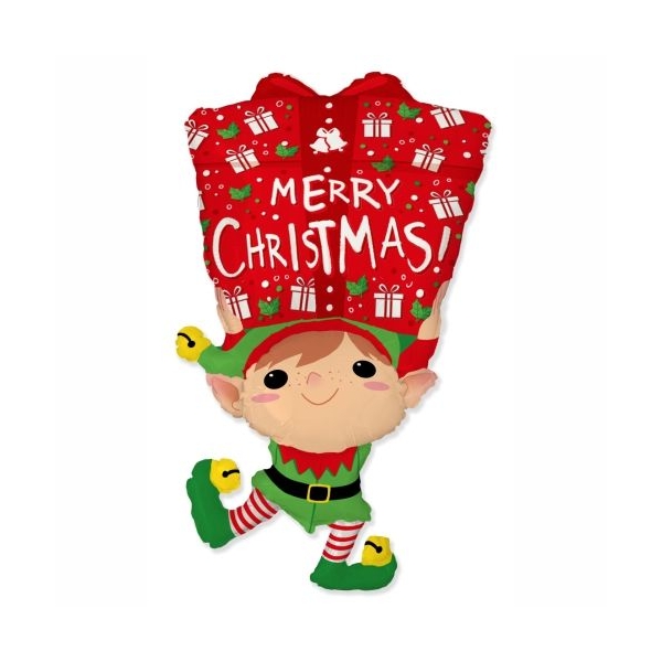 Karácsonyi manó fólia léggömb, Flexmetal