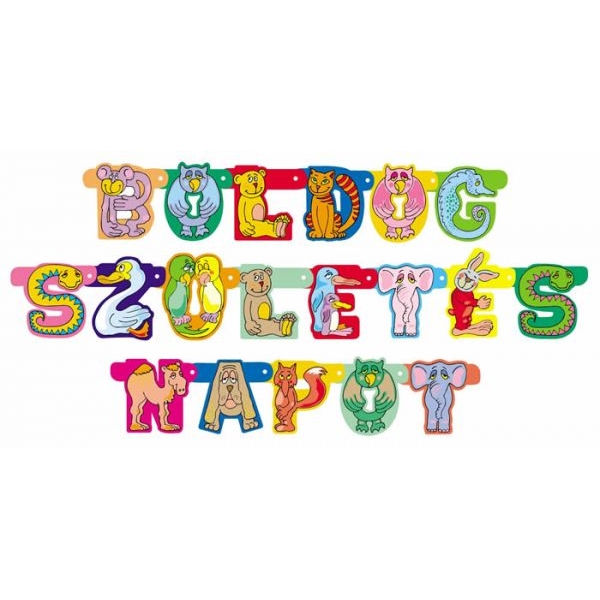 Állatos betű fűzér