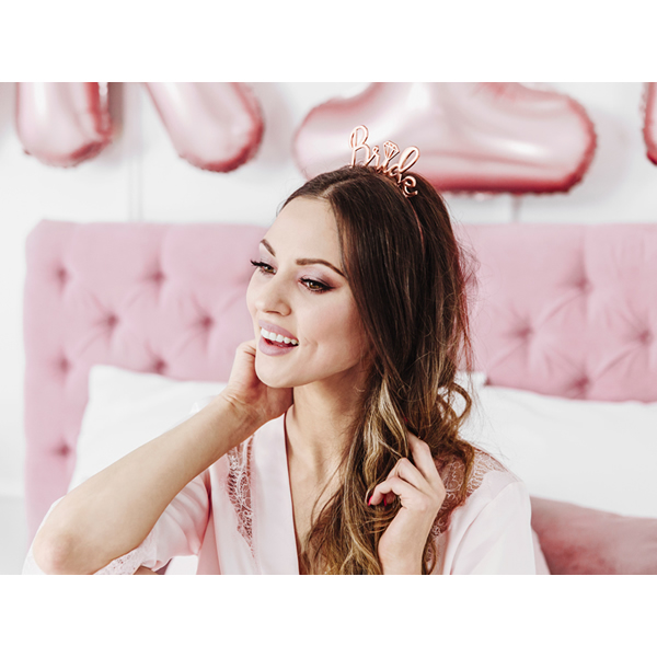 Bride fejdísz, rose gold