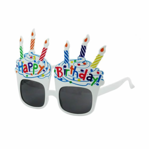 Szemüveg, Happy birthday felirattal fehér