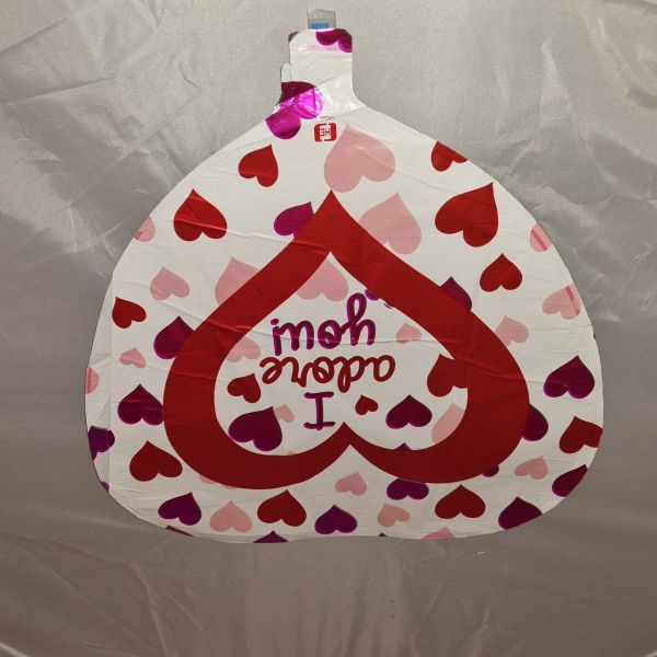 Fólia lufi szív alakú  i adore you felirattal