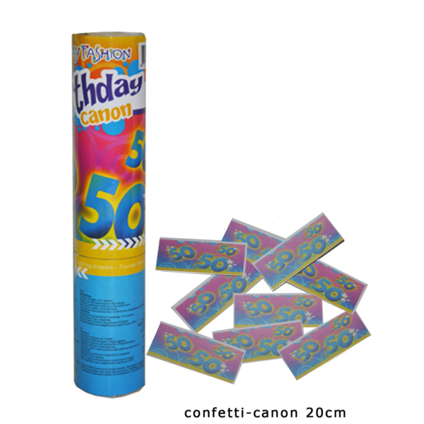 Konfetti kilövő ágyú, 20 cm, 50-es mintával