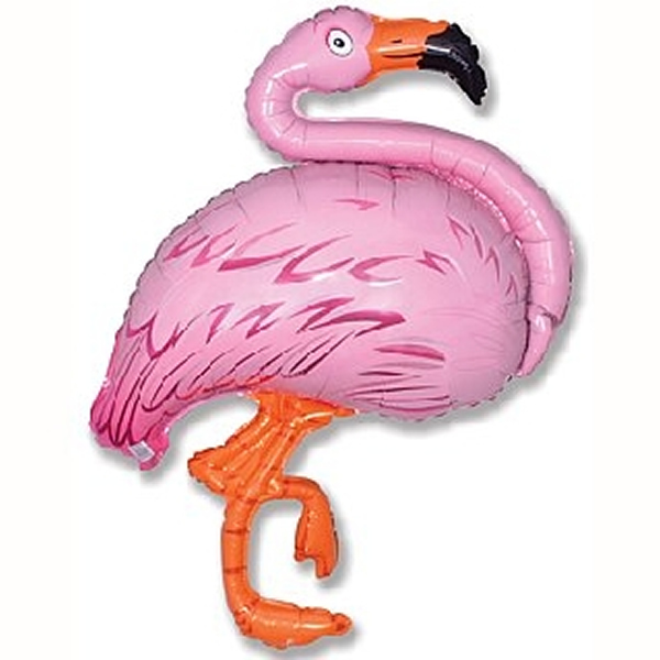 Flamingó fólia lufi