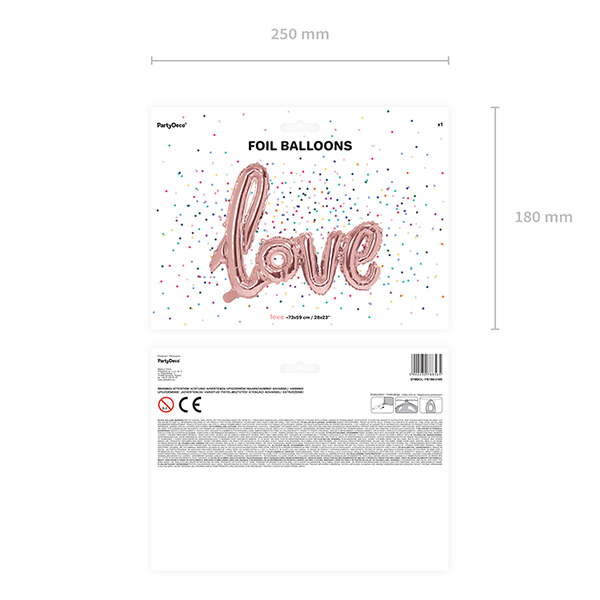 LOVE felirat - rosegold