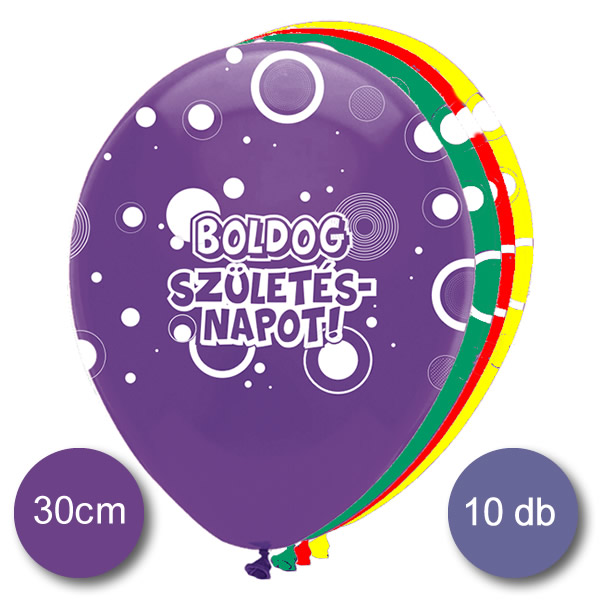 Lufi, Boldog születésnapot , vegyes színekben 10 db/cs